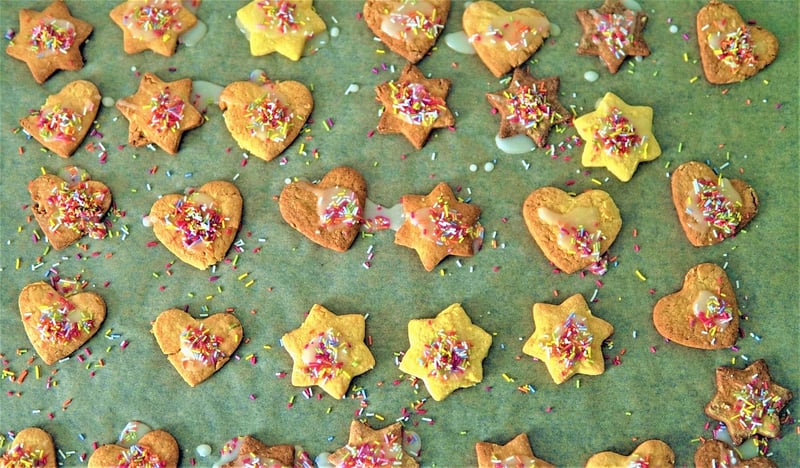 Edible Flower Petal Cookies